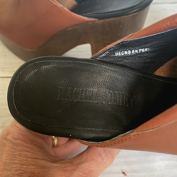 Rachel Comey Whiskey Leather Bow Platform Heeled Clogs - Picture 12 of 15